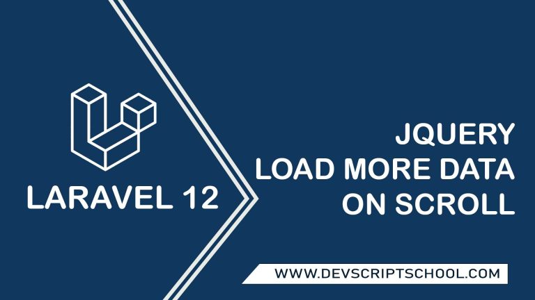 Laravel 12 JQuery Load More Data on Scroll