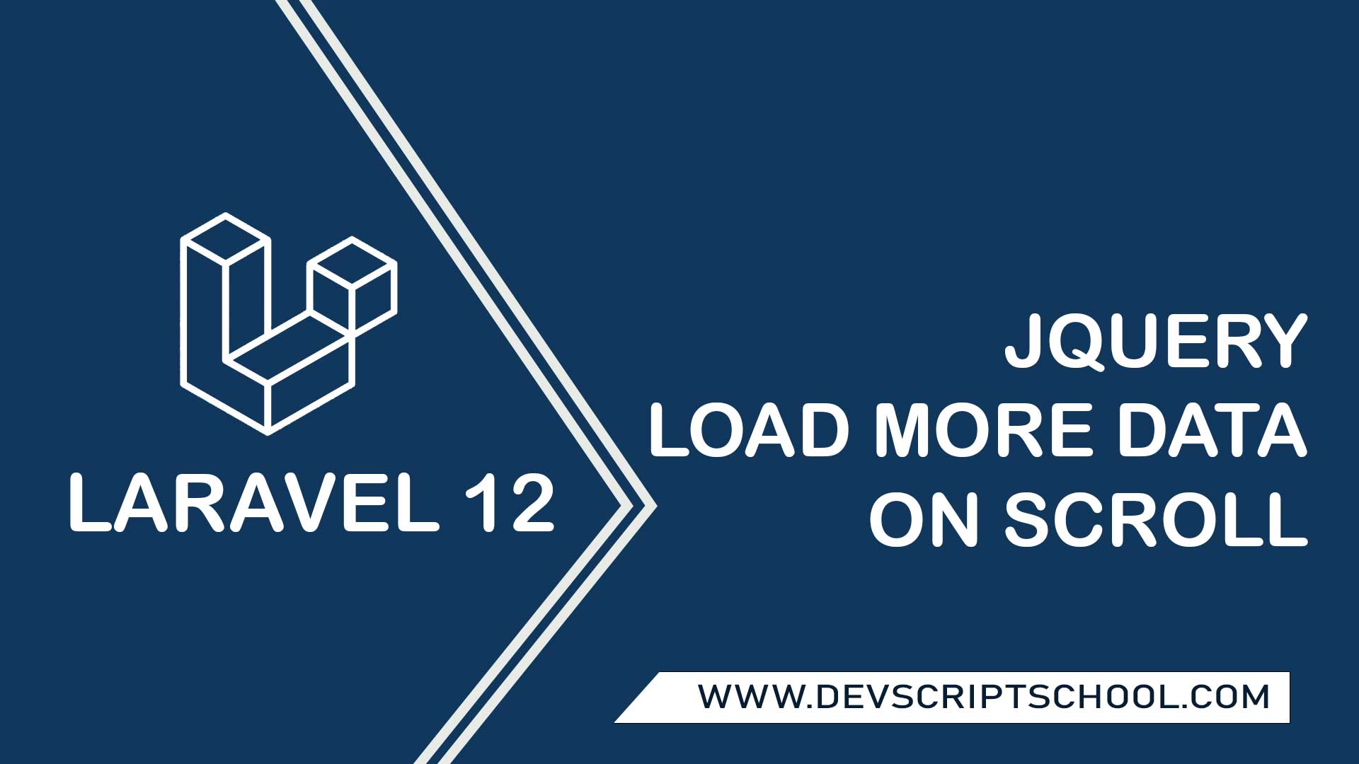Laravel 12 JQuery Load More Data on Scroll